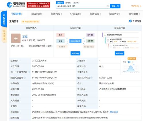 華為跨界進(jìn)軍智能車載領(lǐng)域，新公司聚焦電動(dòng)技術(shù)與智能設(shè)備制造